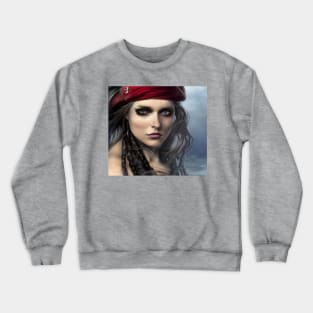 Girl Pirate Captain Crewneck Sweatshirt